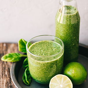 Green juice and lime.