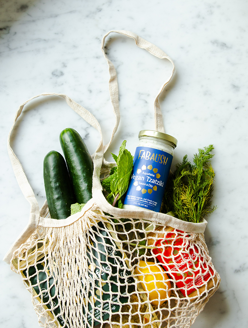 Shopping bag with vegetables.
